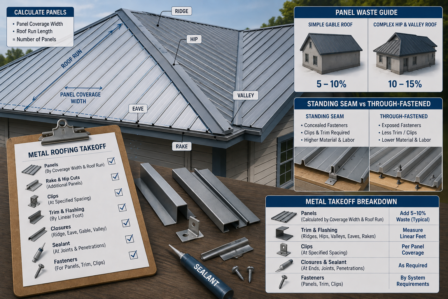 Metal Roofing Takeoff